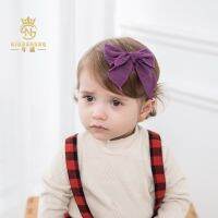 [COD] Cross-border fashion childrens hair accessories European and cute fabric solid bow girl ponytail clip back head