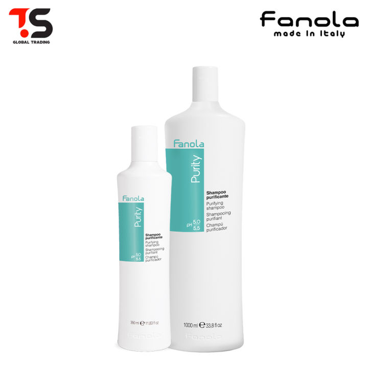 Himmel Centimeter teenagere Fanola Purity Shampoo 350ml / 1000ml (purifying treatment for hair subject  to scalp issues and dandruff. purifies the scalp and stimulates cell  activity for soft, light and radiant hair) - TS Global
