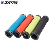 ZTTO Handlebar Grips Aluminum Alloy Lock Ring MTB Bike Non-Slip Bicycle Handle Grip Rubber Shock Absorber Cycling Part Handlebars