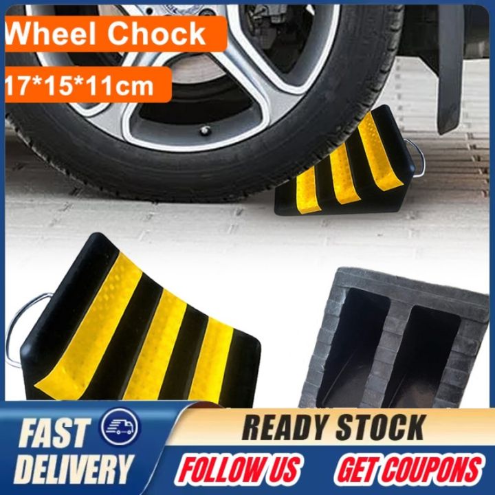 【FREE Shipping+COD】Heavy Duty Wheel Chock 1 Set (2pcs) | Lazada PH