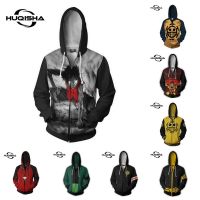 New Anime One Piece Hoodie Cartoon Zipper Hoodies 3D Printed Jacket Outerwear Casual Tops Sweatshirts