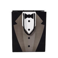 【Home Depot】zhuying 5pcs Tuxedo groakomes Paper Gift bags Tuxedo กระเป๋าของขวัญพกพาด้วยมือจับ