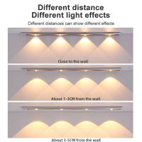 ร้อนอัลตร้าบางไฟ LED 203040เซนติเมตรตู้โคมไฟ PIR Motion Sensor ไร้สาย USB ชาร์จไฟกลางคืนตู้ครัวแสง