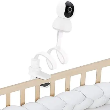 For TP-Link Tapo Camera Head Desktop Clip Iron Bracket Adjustable White  Cradle Baby For Tapo C200 C210 webcam Bed Punch-free