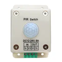 Automatic DC 5V 12V 24V Infrared PIR Motion Sensor Switch Plastic Sensor Switch for LED Strip Light Bulb Lamp Infrared Motion Sensor Switch