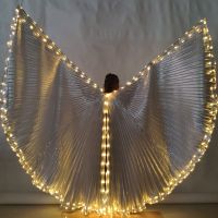 New Style Led Luminous Belly Wings Show Props Fluorescent Dance Yellow Light Wings Adult Belly Dance Costume