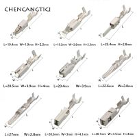 50 Pcs 2.8/3.5 MM Crimp Terminal Auto Electrical Male Female Wire Splice Pins For FCI/TE/Tyco/AMP/Boschs Car Connector Chrome Trim Accessories