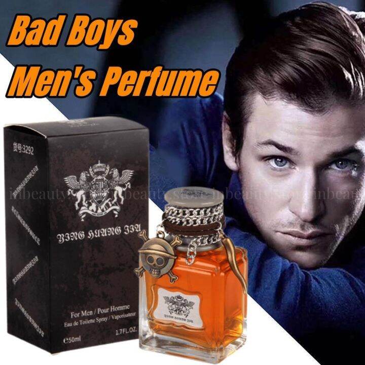 Bad Boys Men's Perfume Fresh Natural Wood Fragrance Lasting Eau de Toilette Spray Cologne
