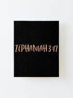 ของขวัญพระคัมภีร์3:17ของ Zephaniah การตกแต่งกลอนศิลปะบนผนังกลอนศิลปะบนผ้าใบกลอนตกแต่งบ้านสำนักงานความเชื่อ Inspirational1ชิ้นกรอบไม้ด้านในหรือไร้กรอบ