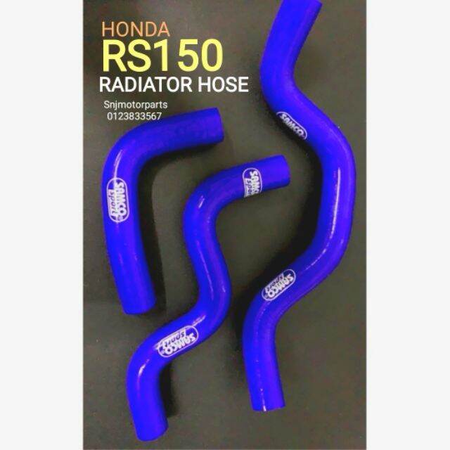 RS150 RSX 150 RACING SILICONE RADIATOR HOSE. COOLANT HOSE BLUE Lazada