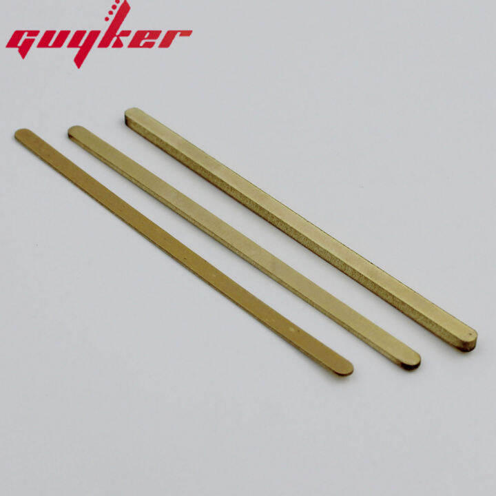 Guitar Nut Shims Brass Heightening Gasket Three Thicknesses of 0.5mm, 1