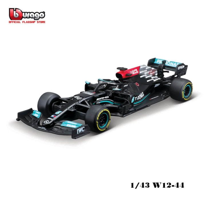urago-f1เมอร์เซเดส1-43-2021-w12คอลเลกชันโมเดลของเล่นรถขึ้นรูปรถหรูจากอัลลอย-44-77