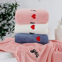 【DT】hot！ Density Coral Fleece Set Absorption Can Cut Lock Wrapping Microfiber 70x32cm