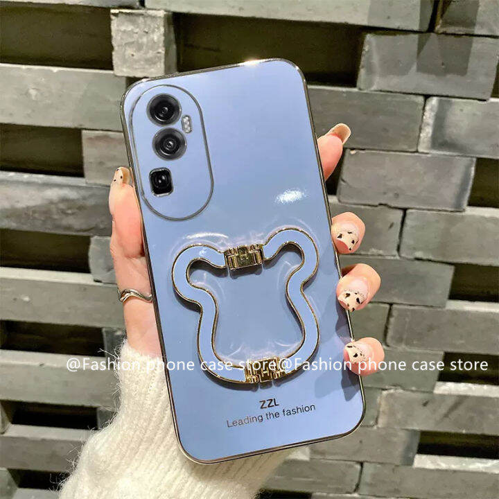 phone-case-เคส-oppo-reno10-pro-plus-5g-oppo-a78-nfc-4g-ฝาหลังตัวชุบโลหะหรูหราคุณภาพสูงพับได้หมีที่วางโทรศัพท์เคสนิ่ม2023