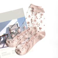 【YD】 Breathable Ultra Thin Socks Transparent Silk Elastic Short Female Sox sexу Stocking