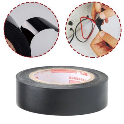❐₪◄ 19M Heat-resistant Flame Retardant Tape Coroplast Adhesive Cloth Tape For Car Cable Harness Wiring Loom Protection