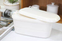 Lunch box กล่องข้าวพลาสติก 2 ชั้น JP Quality 320+180ml 8x15x8 cm