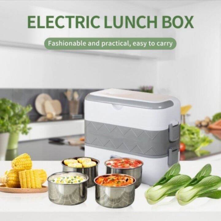 Electric Lunch Boxes 2L Multifunctional Food Warmer Portable Electric