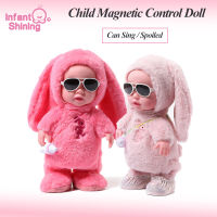 Infant Shining Electric Plush Doll Toy Height 33CM13IN Childrens Multifunctional Doll Singing Walk Talk Humanoid Doll Toy Gift