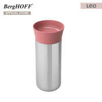 BergHOFFกระบอกน้ำสูญญากาศสแตนเลสสตีล   รุ่น Leo ทนทาน 330 มล.   สีชมพู 3950124