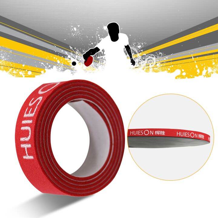 【hot】 Table Tennis Tape Sponge PingPong Racket Bat Side Tapes (Red