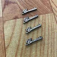 สติกเกอร์4x Burmester สติกเกอร์รถลำโพงวิทยุแต่งรถ Hiasan Interior 29X8Mm อุปกรณ์เสริม