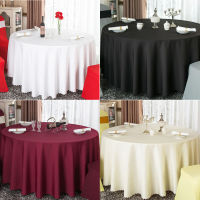 Wedding Party Favor White Round Banquet Table Cloth Ceremony Conference Decor Black Polyester Cover Ho Restaurant Tablecloth