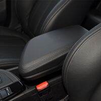 [Automobile accessories] เฉพาะคอนโซลกลางของรถยนต์หนังไมโครไฟเบอร์ฝาที่วางแขนฝาครอบกล่องสำหรับ BMW X1 F48 2016 2017 2018 2019ประเภทยางยืด