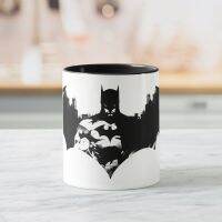 Batman① และ Gotham Silhouette Bat① โลโก้แก้วกาแฟ11ออนซ์ของขวัญถ้วยชาแก้วนมแก้วเบียร์เดินทาง