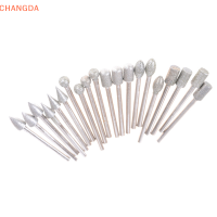 ?【Lowest price】CHANGDA 20pcs 3mm Shank เพชรบดเสี้ยนเจาะชุดสำหรับเครื่องประดับเครื่องมือหมุน