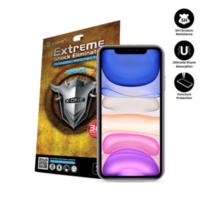 Apple iPhone 11 ( 6.1 ) X-One Extreme Shock Eliminator ( 3rd 3) Clear Screen Protector