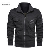 Cotton Military Tactical Jacket Men Waterproof Warm Windbreaker Casual Jacket Autumn Winter Plus Size Men Solid Color Jacket