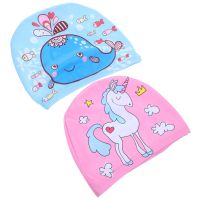 2 Pcs Shower Cap Kids Accessories Baby Swim Cap Caps Women Swimming Braid Braids Dreadlocks Polyester Hair Miss Swim Caps