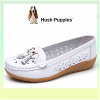 HUSH PUPPIES รองเท้าโลฟเฟอร์ ส้นแบน แบบสวม ขนาดใหญ่ สําหรับผู้หญิง ไซซ์ EU 40 41