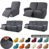 1/2/3/4 Seater Knitted Recliner Sofa Covers Lazy Boy Relax Armchair Cover Elastic Sofa Protector Lounge Home Pets Anti-Scratch