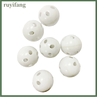 ruyifang 10pcs 24mm Plastic Rattle Bell balls ของเล่นเด็ก DIY ลูกปัดเสียง Maker