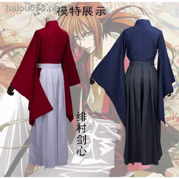 Rurouni Kenshin Himura Kenshin Cosplay Costume Outfits Halloween