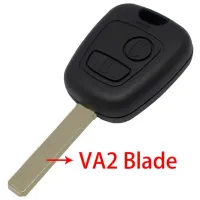 Whatskey สำหรับพันธมิตรของ Peugeot 206 106 107 207 306 307 407ซองใส่กุญแจ Ne73ใบมีดสำรอง2ปุ่มฝาครอบปลอกกุญแจรีโมทรถยนต์