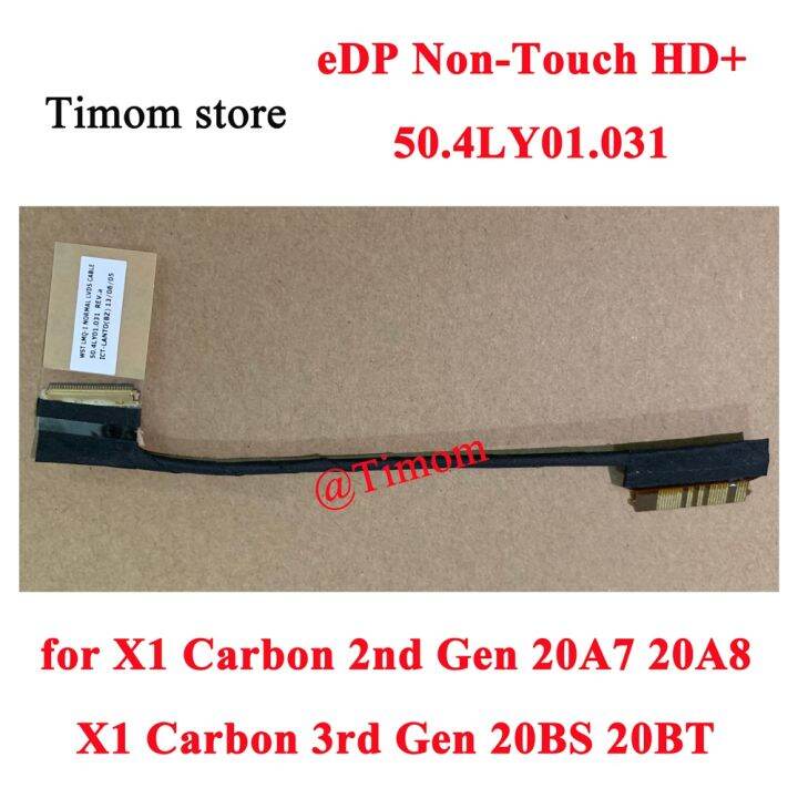 50-4ly01-031-for-x1-carbon-2nd-gen-20a7-20a8-lenovo-thinkpad-x1-carbon-3rd-gen-20bs-20bt-edp-non-touch-hd-lcd-cable-fru-04x5596