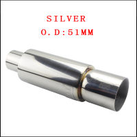 Car motorbike Exhaust systems Muffler Tip Universal Stainless steel ID 51MM 57MM 63MM outlet 90mm styling Silencer tail