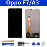 100% LCD ทดสอบแล้วสำหรับ หน้าจอสัมผัสOppo A3 Oppo F7 CPH1819 CPH1821 CPH1837จอแสดงผล LCD แบบสัมผัสหน้าจอดิจิไทเซอร์ประกอบเต็มตัวเครื่องส่วนที่เอาออกได้6.23นิ้ว