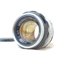 เลนส์มือหมุน ยี่ห้อ Nikon Nikkor-S 50มม f1.4(16) mount non Ai ละลายหลัง คมสวย (มะเฟือง)