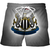 Newcastle United F.C. Quick Dry beach shorts mens fashion printed Boardshorts sports swimming shorts loose plus size five-point pants 06