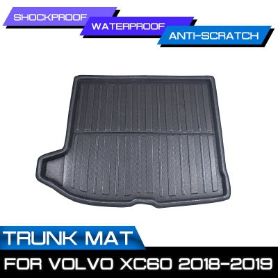 รถด้านหลัง Trunk Boot Mat กันน้ำพรม Anti โคลนถาด Cargo Liner สำหรับ Volvo XC60 2018-2019