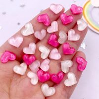 50pcs Resin Cute Crystal Pink Rose White shiny Heart Art Nail Flatback Rhinestone Applique DIY Wedding Scrapbook Decor Crafts L7 Adhesives Tape