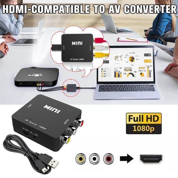 cw-1080p-rca-av-to-compatible-composite-adapter-converter-cvbs-video-av2-audio-with-usb-cable-d8c1