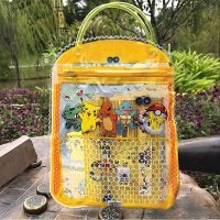 【LZ】✿  Pokemon caneta caso conjunto pikachu papelaria tote saco mão carregando papelaria conjunto de presentes de aniversário das crianças material escolar