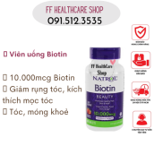 Viên Uống Biotin Giảm Rụng Tóc Biotin 10.000mcg Natrol Của Mỹ