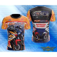 2023 In stock (motorcycle rs150r honda t-shirt sublimation shirt) rs150 rs150r long sleeve short sleeve 3d t shirt ukon，Contact the seller to personalize the name and logo