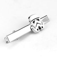 【Be worth】 Gift Pop HANCHANG Star War Stormtrooper ผู้ชาย Ties คลิปสุภาพบุรุษ Classy เนคไท Tie Bar Clasp คลิป Pin งานแต่งงาน Tie เครื่องประดับ Gift